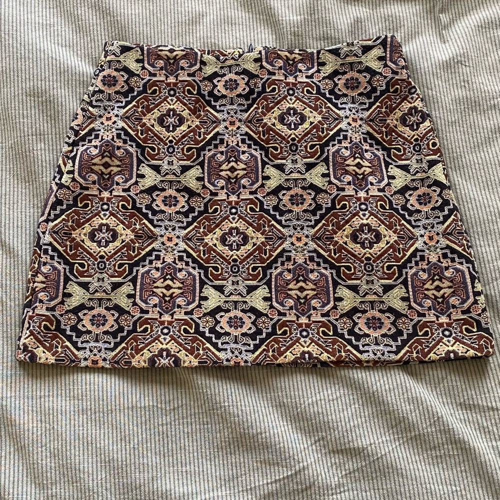 ZARA Trafaluc patterned skirt XS